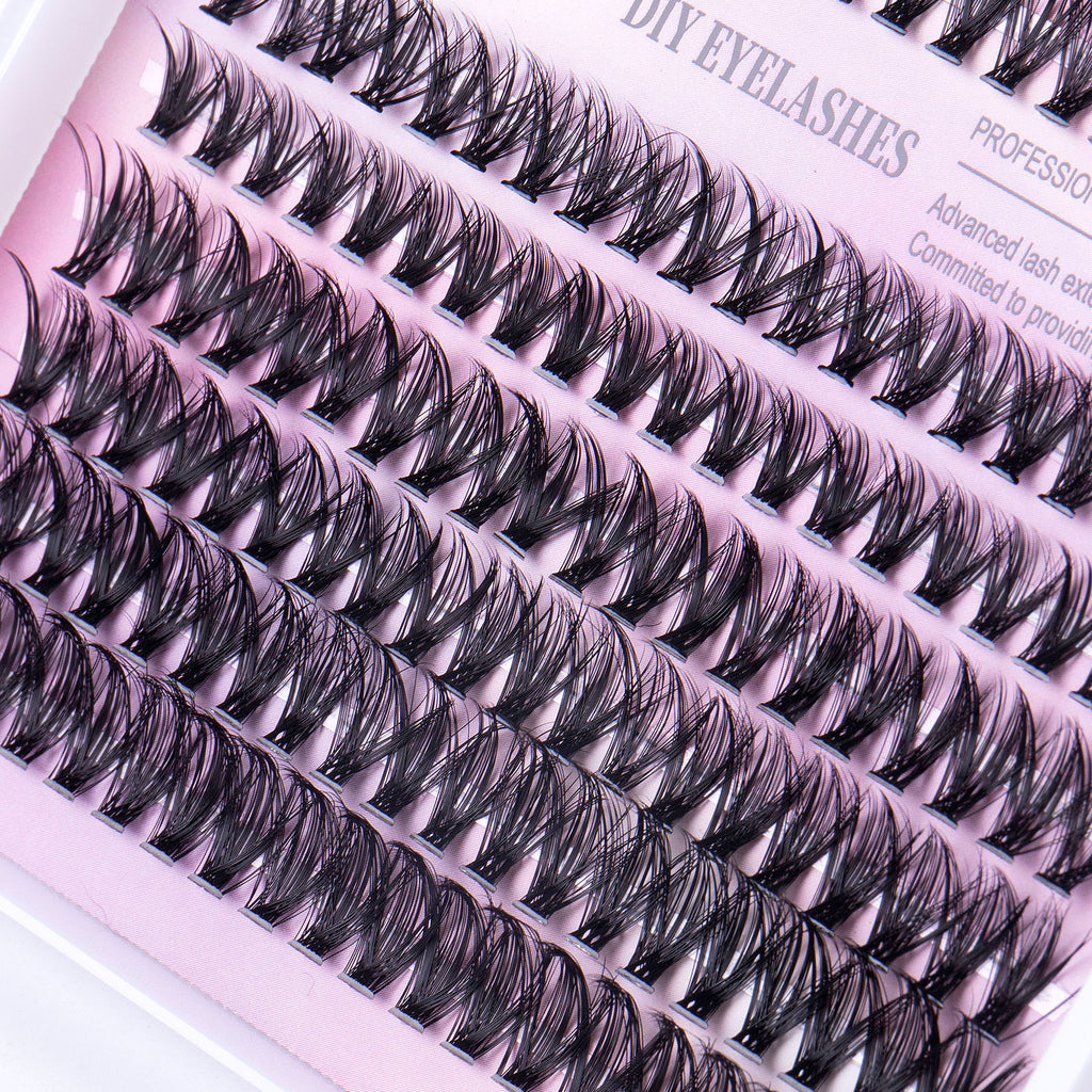 12 Rows Of 30D Plus 40D Clusters Of 240 Segmented Lashes Set