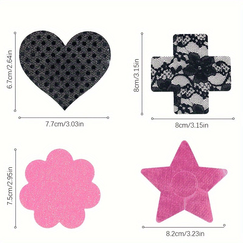 12 Pairs Adorable Reusable SelfAdhesive Nipple Covers  ShapeShifting Breast Lift Pasties for Womens Lingerie and Underwear Comfortable Hypoallergenic and Easy to Use  Perfect for Everyday Wear Party or Special Occasions